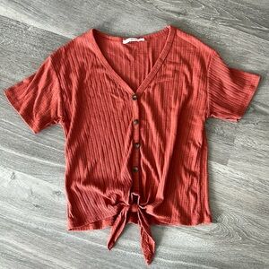 Tie front top